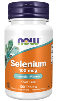 NOW NOW Selenium 100 mcg, 100 таб. 